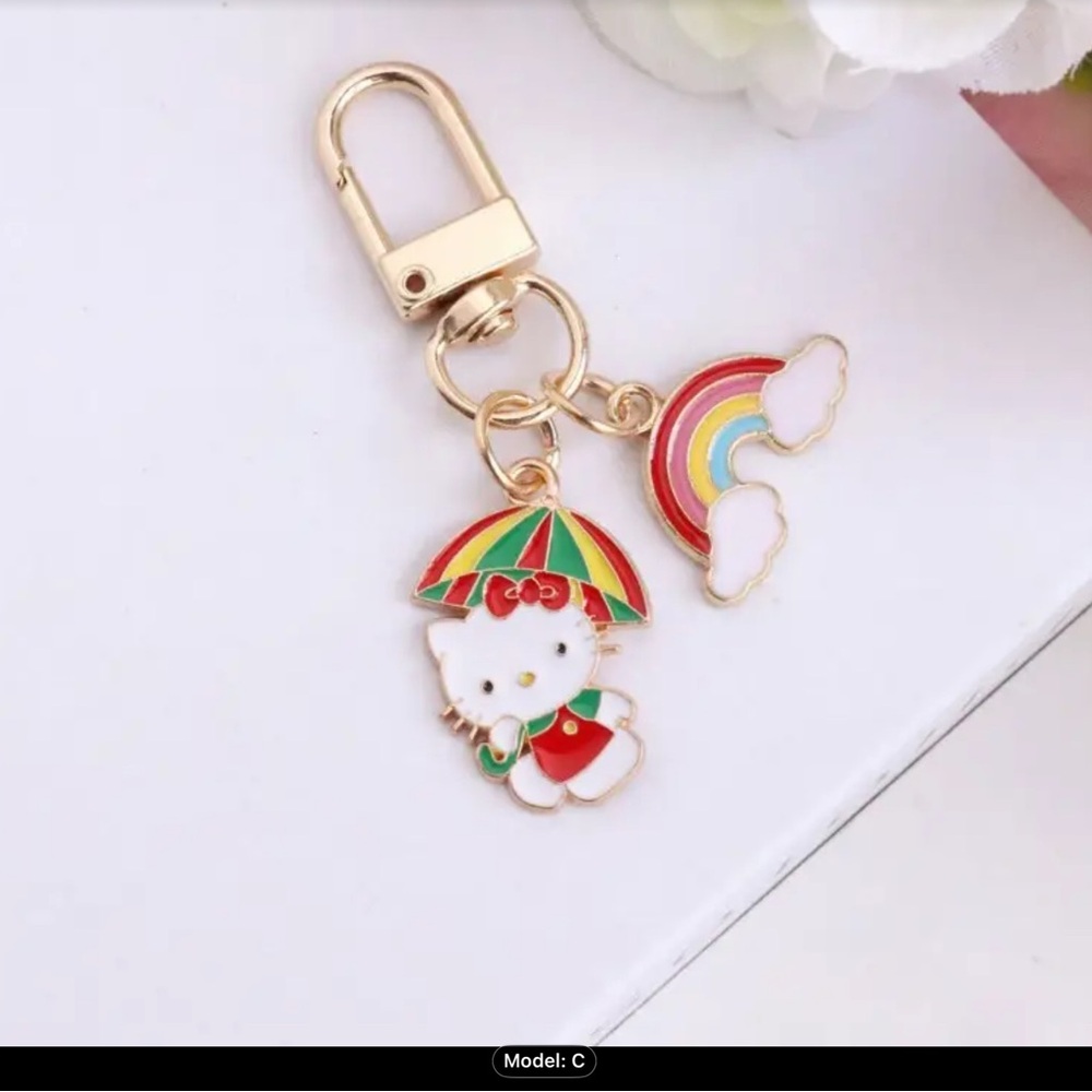 Hello Kitty Sanrio Cartoon Design Keychain 1 pc- NIP - Picture 8 of 10